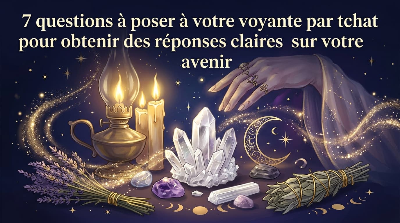 7 questions à poser à votre voyante par tchat pour obtenir des réponses claires sur votre avenir