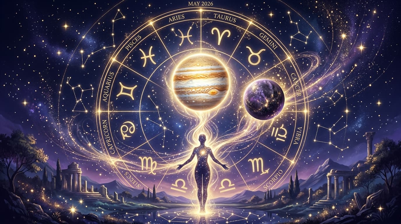Pluton et Jupiter en mai 2026 et leur influence sur vos transformations personnelles profondes